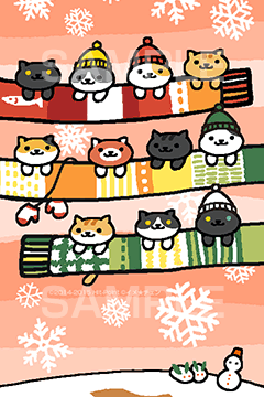 マフラーにのったねこたちに和む 人気癒しゲーム ねこあつめ のスマートフォン向けきせかえに新作が登場