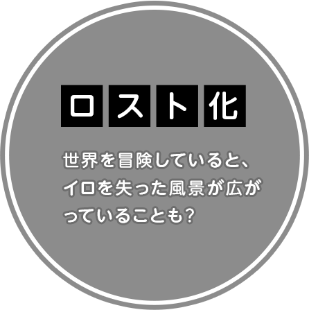 『ロスト化』　世界を冒険しているとイロを失った風景が広がっている事も