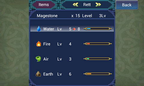 Use magestones to raise your element levels
