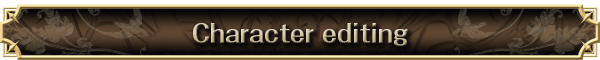 Character editing